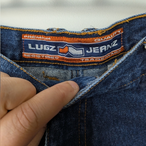 LUGZ 90'-00 Vintage Men Jeans Loose Fit 100% Cotton Baggy Size 40 Y2K - Picture 8 of 16
